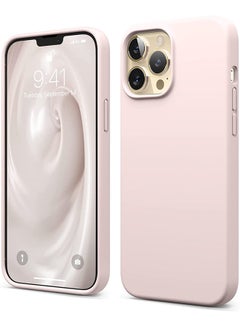 Buy Liquid Silicone Case For Apple iPhone 13 Pro Max Lovely Pink in UAE