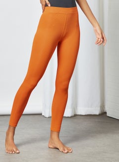 Buy High-Waist Swimwear Bottoms Orange in Saudi Arabia