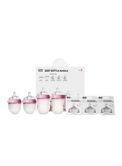 Buy Baby Feeding Bottle Bundle - Pink in UAE