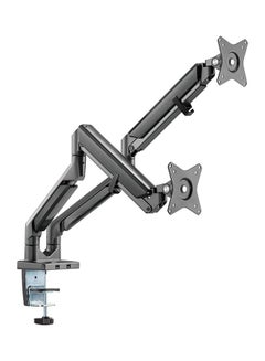 Buy Monitor Desk Mount With Gas Spring Tech And USB Hub Midnight Grey Midnight Grey in UAE