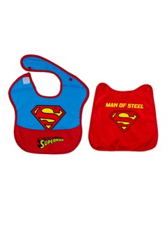 Buy Adjustable 2-Snap Superman Baby Bibs With Capes in Saudi Arabia