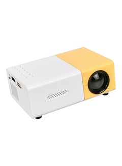 اشتري YG300 1080P Mini Portable LED Projector C11127EU Yellow/White في الامارات