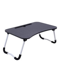 Buy Multifunction Laptop Desk Lap Desk Foldable Portable Standing Outdoor Camping Table Black in UAE