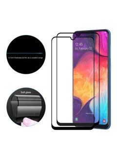 Buy 2-Piece ENKAY Full Screen Cover Flexible Tempered Glass Protective Film For Galaxy M30 / A30 / A50 Clear in Saudi Arabia