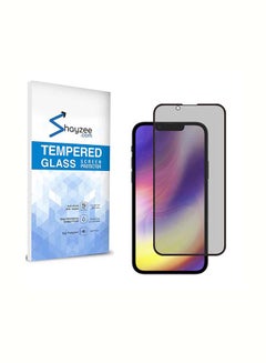 Buy Privacy Anti-Spy Tempered Glass Screen Protector For iPhone 13 Pro Max 6.7 Inch Black in UAE