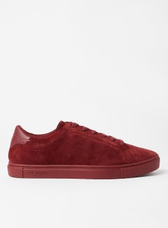 Buy Trilobu Suede Cupsole Sneakers Red in Saudi Arabia