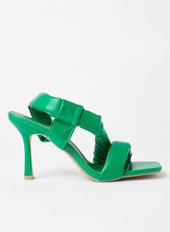 Buy Square Toe Sandals Green in Saudi Arabia
