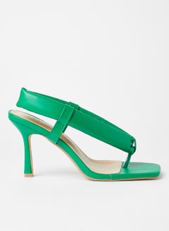 Buy Square Toe Sandals Green in UAE