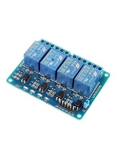 Buy 12V -4 Channel Relay Module Expansion Board BLue 15.9 x 9 x 3.3cm in Egypt