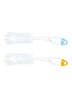 Buy 2 In 1 Baby Bottle Cleaning Brush - Assorted in UAE