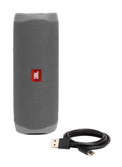 Buy Flip 5 Portable Bluetooth Speaker Grey in UAE
