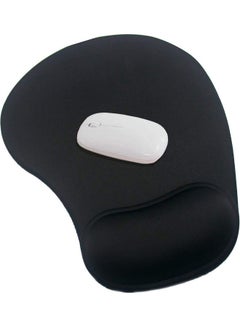 Buy Mouse Pad Comes With Gel Wrist Support Black in Egypt