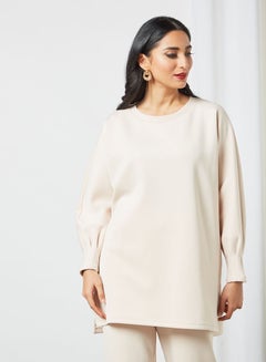 Buy Round Neck Modest Top Nude in Egypt