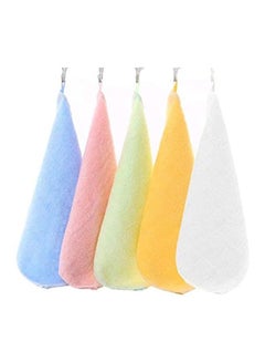 Buy 5-Piece Face Towel With Hanging Loop Set in Saudi Arabia