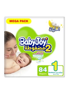 Buy Baby Diapers, Newborn, Size 1, Up To 4 Kg, Mega Pack, 84 Count in UAE