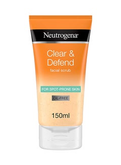 Buy Clear And Defend Facial Scrub Multicolour 150ml in UAE