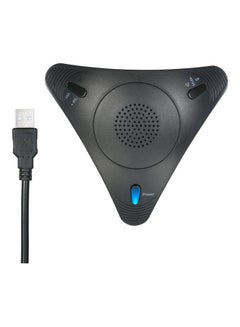 Buy Conference Computer Wired USB Microphone Black in Saudi Arabia