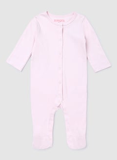 Buy Baby Boys Onesies With Front Open Light Pink in UAE