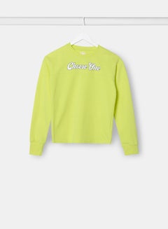 Buy Girls Sweatshirt Light Green in UAE