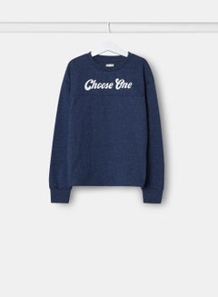 Buy Girls Sweatshirt Blue in UAE