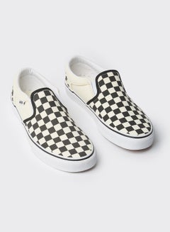 vans asher checkered slip on