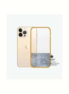 Buy Drop Protection Treated with Anti-Microbial Clear Case For iPhone 13 Pro Max Tangerine in UAE