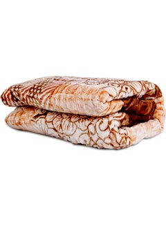 Buy Home 2-Ply Korean Style Embossed Blanket polyester Multicolour 240x200cm in UAE