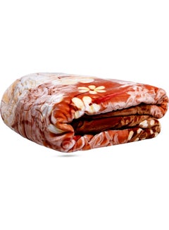 Buy Emarati Korean Style Double 2-Ply Embossed Blanket Polyester Multicolour 240x220cm in UAE