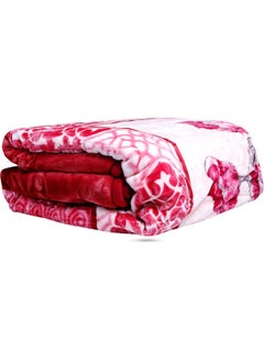 Buy Emarati Korean Style Double 2-Ply Embossed Blanket Polyester Multicolour 240x220cm in UAE