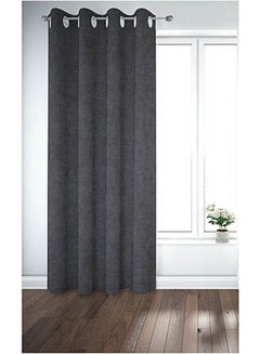 Buy Living Bed Room Curtains Thermal Insulated Roma 17 1 Panel Black 130*230cm in Egypt