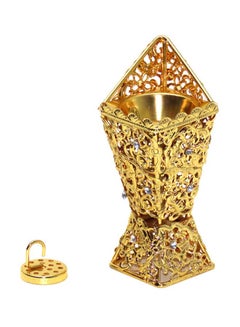 Buy Classic Incense Burner Gold 13x7x7cm in Saudi Arabia