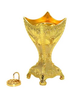 Buy Classic Incense Burner Gold 13x7x7cm in Saudi Arabia