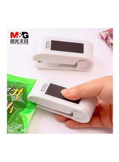 Buy The Morning Mini Sealing Machine Household Hand Pressure White 10.5 x 4.2 x 4.2cm in Egypt