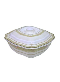 Buy Luxury Edge Casserole Bowl With Lid Multicolour 10inch in UAE