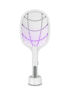 اشتري Electric Mosquito Swatter White/Purple في مصر