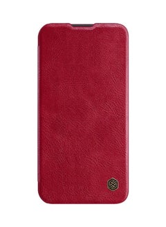 اشتري Qin Pro Leather Case Hard Back Cover For Apple Iphone13 Red في السعودية