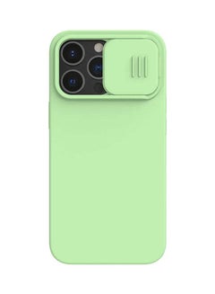 Buy Camshield Silky Silicone Case Hard Back Cover For Apple Iphone13 Pro Mint Green in Egypt