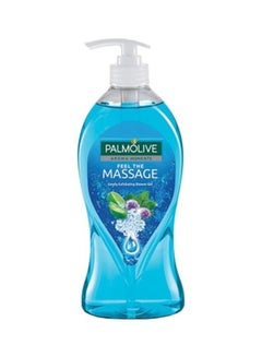 Buy Feel The Massage Gentle Exfoliating Shower Gel Blue 750ml in UAE