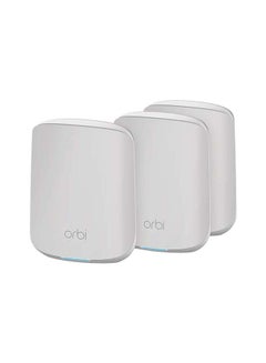 Buy Orbi Mesh Wifi System (Rbk353)|Wifi 6 Mesh Router With 2 Satellite Extenders|Wifi Mesh Whole Home Dual Band Coverage Up To 3,750 Sq. Ft. And 30 Devices | Ax1800 Wifi 6 (Up To 1.8 GBps) White in UAE