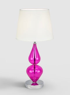 Buy Teardrop Glass Table Lamp Unique Luxury Quality Material for the Perfect Stylish Home LT3113 Lilac/Off White 24 x 50 Lilac/Off White in UAE