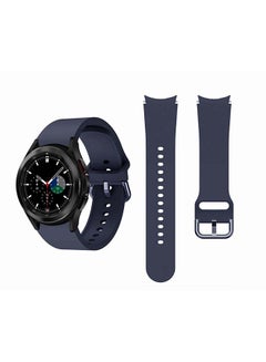 Buy Silicone Replacement Band For Samsung Galaxy Watch4 42/46mm Blue in UAE