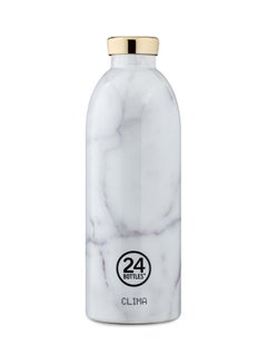 Buy Carrara Clima Double Walled Insulated Stainless Steel Water Bottle White 8.4 x 25.5cm in UAE