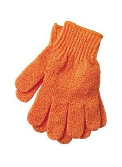 Buy Bath Gloves With Loop Burnt Orange in UAE