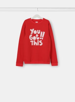 Buy Girls Sweatshirt Red in UAE