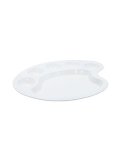 Buy Large Service Plate White 41x37cm in Saudi Arabia