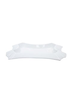 Buy Large Service Plate White 51x34cm in Saudi Arabia