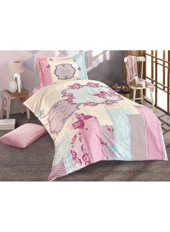 Buy 4-Piece Winter Comforter Set Velvet Multicolour 230x180cm in Saudi Arabia