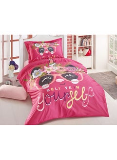 Buy 4-Piece Winter Comforter Set velvet Multicolour 230x180cm in Saudi Arabia