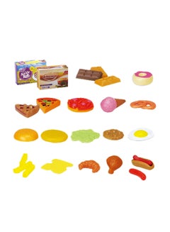 Buy 26-Piece Pretend Play Food Set Includes Varieties Of Food Stuff And Accessories To Play in Saudi Arabia