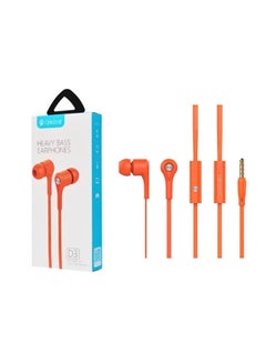 اشتري Wired HeadPhone For Phone With Mic Orange في مصر